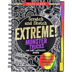 Peter Pauper Press Scratch & Sketch Extreme! Monster Trucks: An Art Activity Book for Freestyling Artists (Trace-Along) Peter Pauper Press Scratch & Sketch Extreme! Monster Trucks: An Art Activity Book for Freestyling Artists (Trace-Along)