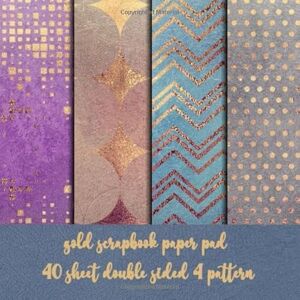 hai paul, leo gold scrapbook paper pad 40 sheet design with double sided 4 pattern: 8x8 scrapbooking kit DIY crafting origami decoupage paper craft ... Decorative crafting Paper for Card Making hai paul, leo gold scrapbook paper pad 40 sheet design with double sided 4 pattern: 8x8 scrapbooking kit DIY crafting origami decoupage paper craft ... Decorative crafting Paper for Card Making