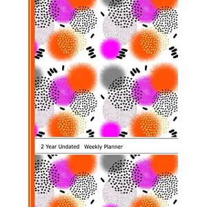 Books, Shayley Stationery 2 Year Undated Weekly Planner: Memphis Geometric Design Books, Shayley Stationery 2 Year Undated Weekly Planner: Memphis Geometric Design