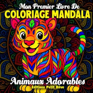 Petit Rêve, Éditions MON PREMIER LIVRE DE COLORIAGE MANDALA – ANIMAUX ADORABLES: 50 dessins mignons et faciles à colorier pour les enfants de 4 à 8 ans Petit Rêve, Éditions MON PREMIER LIVRE DE COLORIAGE MANDALA – ANIMAUX ADORABLES: 50 dessins mignons et faciles à colorier pour les enfants de 4 à 8 ans