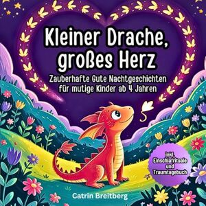 Breitberg, Catrin Kleiner Drache, großes Herz: Gute Nacht Geschichten für Kinder ab 4 Jahren über Mut, Gefühle und Selbstvertrauen mit Affirmationen, Traumtagebuch, Ausmalbilder Breitberg, Catrin Kleiner Drache, großes Herz: Gute Nacht Geschichten für Kinder ab 4 Jahren über Mut, Gefühle und Selbstvertrauen mit Affirmationen, Traumtagebuch, Ausmalbilder