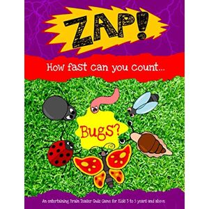 Books, Happy Zap! How Fast Can You Count Bugs? – An entertaining brain teaser quiz game for kids 3 to 5 years and above: A fun activity book for children to pass ... Kindergarten, Preschool and 1st Grade) Books, Happy Zap! How Fast Can You Count Bugs? – An entertaining brain teaser quiz game for kids 3 to 5 years and above: A fun activity book for children to pass ... Kindergarten, Preschool and 1st Grade)