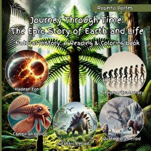 Portes, Roberto Journey Through Time: The Epic Story of Earth and Life: Coloring and Discovering the Wonders of Earth's Natural History and Evolution Across Eons, Eras, and Periods Portes, Roberto Journey Through Time: The Epic Story of Earth and Life: Coloring and Discovering the Wonders of Earth's Natural History and Evolution Across Eons, Eras, and Periods