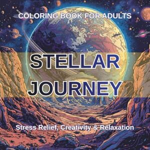 Florentina, Plugaru STELLAR JOURNEY COLORING BOOK FOR ADULTS: Stress Relief, Creativity & Relaxation; A Cosmic Voyage Sci-Fi Coloring Book for Adults & Teens Florentina, Plugaru STELLAR JOURNEY COLORING BOOK FOR ADULTS: Stress Relief, Creativity & Relaxation; A Cosmic Voyage Sci-Fi Coloring Book for Adults & Teens