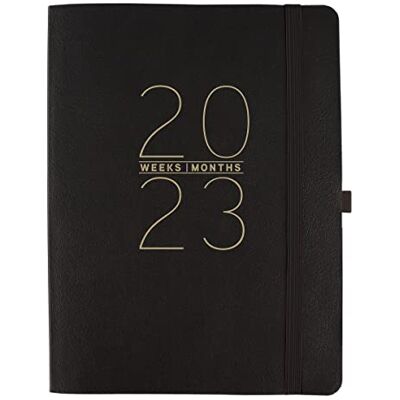 Graphique Designer Business Planners 18-Month Dated Calendar Black Vegan Leather Business Monthly Planner with Weekly Agenda & Notes for School, Work, or Home Jul 2022-Dec 2023 Graphique Designer Business Planners 18-Month Dated Calendar Black Vegan Leather Business Monthly Planner with Weekly Agenda & Notes for School, Work, or Home Jul 2022-Dec 2023