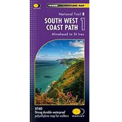 Harvey Map Services Ltd South West Coast Path 1 XT 40 Minehead to St. Ives (Route Maps) (Trail Map) Harvey Map Services Ltd South West Coast Path 1 XT 40 Minehead to St. Ives (Route Maps) (Trail Map)