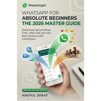 Saraf, Anshul WhatsApp for Absolute Beginners: The 2026 Master Guide – Download, Secure Setup, Chat, Video Call, and Use New Features with Confidence: The Essential ... for Social Media, Coding, and Everyday Tech) Saraf, Anshul WhatsApp for Absolute Beginners: The 2026 Master Guide – Download, Secure Setup, Chat, Video Call, and Use New Features with Confidence: The Essential ... for Social Media, Coding, and Everyday Tech)