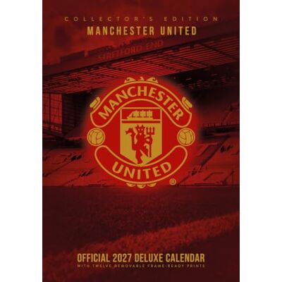 Manchester United FC 2027 A3 Deluxe Wall Calendar Official Licensed Football Club Calendar, Premium Illustrated Artwork, Monthly Layout, Removable Poster Pages, Large A3 Format, Gift for Man Utd Fans Manchester United FC 2027 A3 Deluxe Wall Calendar Official Licensed Football Club Calendar, Premium Illustrated Artwork, Monthly Layout, Removable Poster Pages, Large A3 Format, Gift for Man Utd Fans