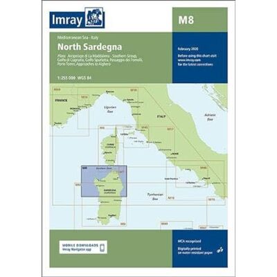 Imray Chart M8: North Sardegna ( M Charts): 8 Imray Chart M8: North Sardegna ( M Charts): 8