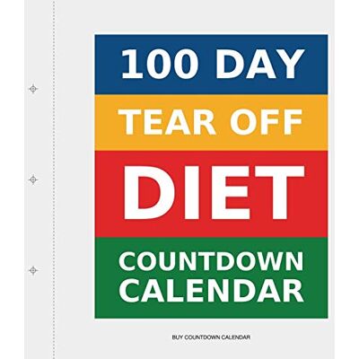 Buy Countdown Calendar 100 Day Tear-Off Diet Countdown Calendar Buy Countdown Calendar 100 Day Tear-Off Diet Countdown Calendar