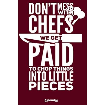 Notebooks, Pioletta Art My Funny Chef Calendar: Calendar, Diary or Journal Gift with a funny, sarcastic quote for Chefs, Cooks, Culinary School Students and Cooking Fans with ... Cream Paper, Glossy Finished Soft Cover Notebooks, Pioletta Art My Funny Chef Calendar: Calendar, Diary or Journal Gift with a funny, sarcastic quote for Chefs, Cooks, Culinary School Students and Cooking Fans with ... Cream Paper, Glossy Finished Soft Cover