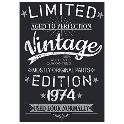 Organiqed, Suche 47th Birthday Limited 47 Years Edition 1974 Graphic Deco Vintage: CALENDAR Funny retro birthday present, gift idea A5 (6x9) 150 pages DAILY ... book, to-do list, birthday, vintage, saying Organiqed, Suche 47th Birthday Limited 47 Years Edition 1974 Graphic Deco Vintage: CALENDAR Funny retro birthday present, gift idea A5 (6x9) 150 pages DAILY ... book, to-do list, birthday, vintage, saying