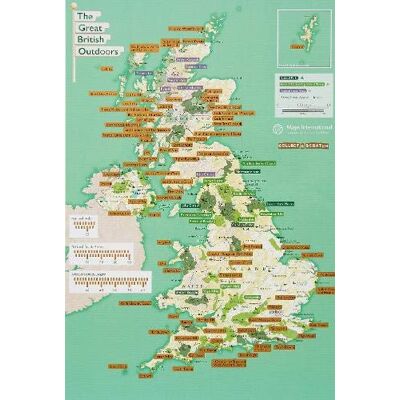 Maps International The Great British Outdoors Collect and Scratch Print (Collect & Scratch Maps) Maps International The Great British Outdoors Collect and Scratch Print (Collect & Scratch Maps)