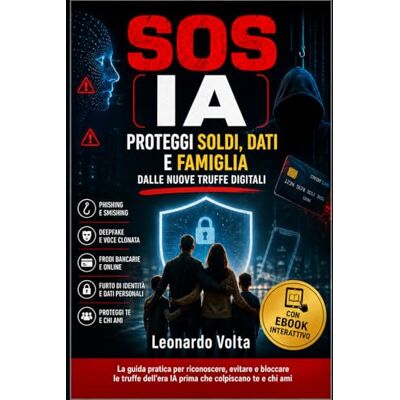 Volta SOS IA: Proteggi soldi, dati e famiglia dalle nuove truffe digitali (CON EBOOK INTERATTIVO) Volta SOS IA: Proteggi soldi, dati e famiglia dalle nuove truffe digitali (CON EBOOK INTERATTIVO)