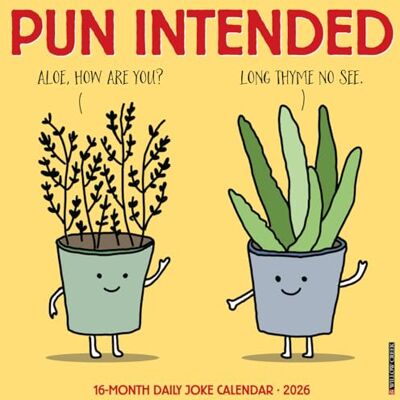 Willow Creek Press Pun Intended 2026 Wall Calendar Willow Creek Press Pun Intended 2026 Wall Calendar