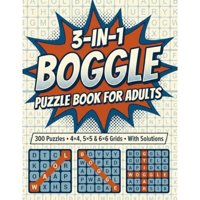 Albina, Rosa 3-IN-1 BOGGLE PUZZLE BOOK FOR ADULTS: 300 Puzzles & Solutions Albina, Rosa 3-IN-1 BOGGLE PUZZLE BOOK FOR ADULTS: 300 Puzzles & Solutions