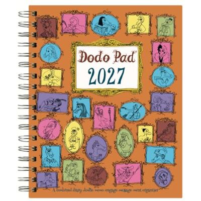 Dodo, Lord Dodo Pad Original Desk Diary 2027 HARDCOVER- Week to View, Calendar Year Diary: A Diary-Organiser-Planner Wall Book for people/appointments/activities. UK made, sustainable, plastic free Dodo, Lord Dodo Pad Original Desk Diary 2027 HARDCOVER- Week to View, Calendar Year Diary: A Diary-Organiser-Planner Wall Book for people/appointments/activities. UK made, sustainable, plastic free