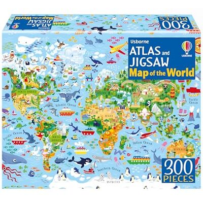 Smith, Sam Atlas and Jigsaw Map of the World (Usborne Book and Jigsaw) Smith, Sam Atlas and Jigsaw Map of the World (Usborne Book and Jigsaw)