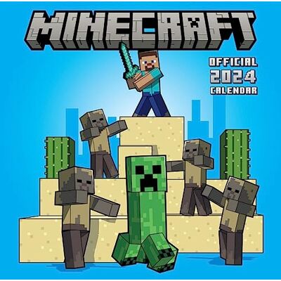 Danilo Promotions Ltd Minecraft 2024 Calendar, Month To View Square Wall Calendar, Official Product Danilo Promotions Ltd Minecraft 2024 Calendar, Month To View Square Wall Calendar, Official Product