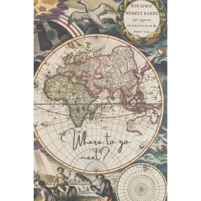 DM Spirit Lover Fantastic retro notebook with Old World Map DM Spirit Lover Fantastic retro notebook with Old World Map
