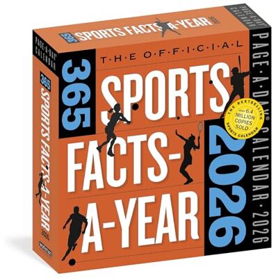 Calendars, Workman Official 365 Sports Facts-A-Year Page-A-Day® Calendar 2026 Calendars, Workman Official 365 Sports Facts-A-Year Page-A-Day® Calendar 2026