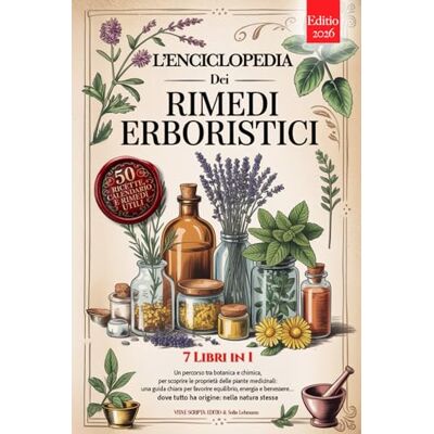SCRIPTA EDITIO, VITAE L'ENCICLOPEDIA DEI RIMEDI ERBORISTICI: 7 Libri in 1: Storia, Proprietà e Usi delle Piante Medicinali, Consigli Pratici e Naturali per Equilibrio, Prevenzione e Benessere +Ricette, eBook e Calendario SCRIPTA EDITIO, VITAE L'ENCICLOPEDIA DEI RIMEDI ERBORISTICI: 7 Libri in 1: Storia, Proprietà e Usi delle Piante Medicinali, Consigli Pratici e Naturali per Equilibrio, Prevenzione e Benessere +Ricette, eBook e Calendario