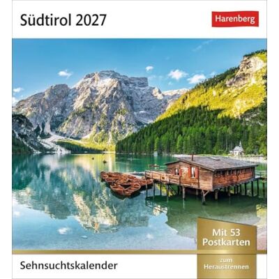 Südtirol Sehnsuchtskalender 2027 Wochenkalender mit 53 Postkarten: Reise-Kalender mit Urlaubsfeeling für den Schreibtisch. Südtirols schönste Ausblicke in einem Fotokalender. Südtirol Sehnsuchtskalender 2027 Wochenkalender mit 53 Postkarten: Reise-Kalender mit Urlaubsfeeling für den Schreibtisch. Südtirols schönste Ausblicke in einem Fotokalender.