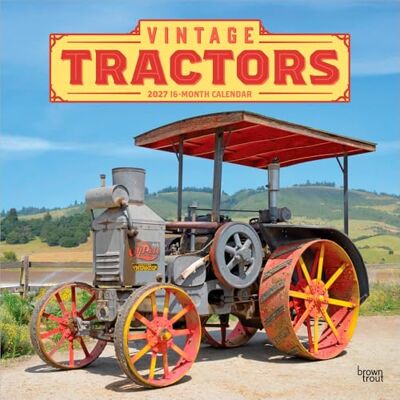 Browntrout Vintage Tractors 2027 12 X 24 Inch (Hanging) Monthly Square Wall Calendar Plastic-Free Browntrout Vintage Tractors 2027 12 X 24 Inch (Hanging) Monthly Square Wall Calendar Plastic-Free