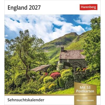 England Sehnsuchtskalender 2027 Wochenkalender mit 53 Postkarten: Fernweh in einem Foto-Kalender zum Aufstellen. Die schönsten Landschaften Englands ... in einem Tischkalender. Auch zum Aufhängen England Sehnsuchtskalender 2027 Wochenkalender mit 53 Postkarten: Fernweh in einem Foto-Kalender zum Aufstellen. Die schönsten Landschaften Englands ... in einem Tischkalender. Auch zum Aufhängen
