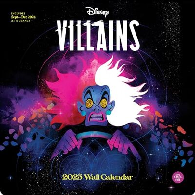 Chronicle Books Disney Villains 2025 Wall Calendar Chronicle Books Disney Villains 2025 Wall Calendar