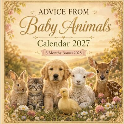 med ayou Advice from Baby Animals Calendar 2027: 365 Days of Cute Baby Animal Inspiration, Funny Quotes, Positive Wisdom, Monthly Planner Pages & Adorable Wildlife Photography med ayou Advice from Baby Animals Calendar 2027: 365 Days of Cute Baby Animal Inspiration, Funny Quotes, Positive Wisdom, Monthly Planner Pages & Adorable Wildlife Photography
