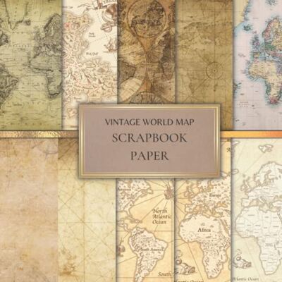 Activity, Noon Vintage World Map Scrapbook Paper: Retro Decorative Scrapbooking Paper for Origami, Gift Wrapping, Junk Journaling, Card Making, Invitation Card Making ETC. SIZE (8.5X8.5). 20 Double-Sided Pages Activity, Noon Vintage World Map Scrapbook Paper: Retro Decorative Scrapbooking Paper for Origami, Gift Wrapping, Junk Journaling, Card Making, Invitation Card Making ETC. SIZE (8.5X8.5). 20 Double-Sided Pages