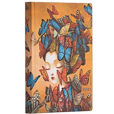 Paperblanks 12 Month Softcover Flexis Calendar 2021 Madame Butterfly Horizontal Mini (95 × 140 mm) Paperblanks 12 Month Softcover Flexis Calendar 2021 Madame Butterfly Horizontal Mini (95 × 140 mm)
