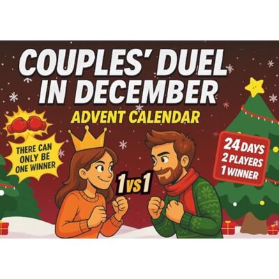 Cuetoar, Sara Couples' Duel in December Advent Calendar: 24 Days of Puzzles, Games and Interactive Head-to-Head Challenges for a Romantic Holiday Season Cuetoar, Sara Couples' Duel in December Advent Calendar: 24 Days of Puzzles, Games and Interactive Head-to-Head Challenges for a Romantic Holiday Season