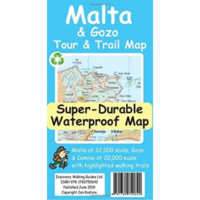 Jan Kostura Malta and Gozo Tour and Trail Map Jan Kostura Malta and Gozo Tour and Trail Map