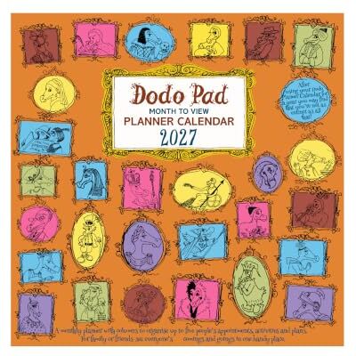 Dodo, Lord Dodo Pad Family Planner Calendar 2027 Month to View with 5 Daily Columns: For up to 5 people's activities. See everyone’s comings & goings in one handy place. UK made, sustainable, plastic free Dodo, Lord Dodo Pad Family Planner Calendar 2027 Month to View with 5 Daily Columns: For up to 5 people's activities. See everyone’s comings & goings in one handy place. UK made, sustainable, plastic free