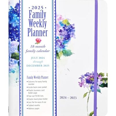 Peter Pauper Press 2025 Hydrangeas Family Weekly Planner (18 months, July 2024 to Dec 2025) Peter Pauper Press 2025 Hydrangeas Family Weekly Planner (18 months, July 2024 to Dec 2025)