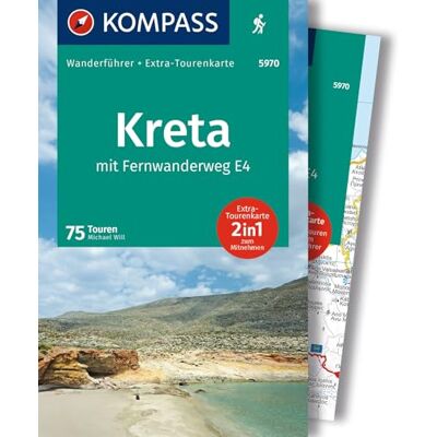 Will, Michael KOMPASS Wanderführer Kreta mit Weitwanderweg E4, 75 Touren mit Extra-Tourenkarte: GPS-Daten zum Download Will, Michael KOMPASS Wanderführer Kreta mit Weitwanderweg E4, 75 Touren mit Extra-Tourenkarte: GPS-Daten zum Download
