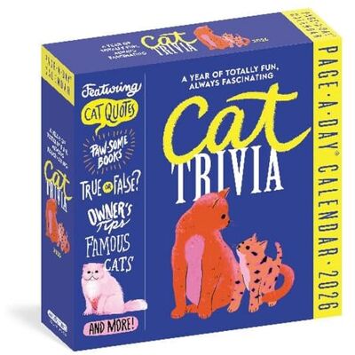 Calendars, Workman Cat Trivia Page-A-Day® Calendar 2026 Calendars, Workman Cat Trivia Page-A-Day® Calendar 2026