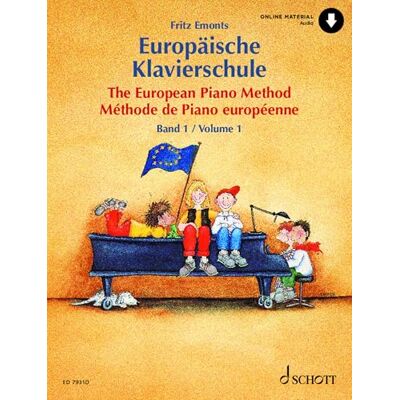 Emonts, Fritz The European Piano Method Volume 1 Book/Online Audio Emonts, Fritz The European Piano Method Volume 1 Book/Online Audio