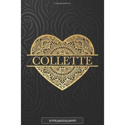 Planners, Jennie's Collette: Collette Planner, Calendar, Notebook ,Journal, Gold Heart Design With The Name Collette Planners, Jennie's Collette: Collette Planner, Calendar, Notebook ,Journal, Gold Heart Design With The Name Collette