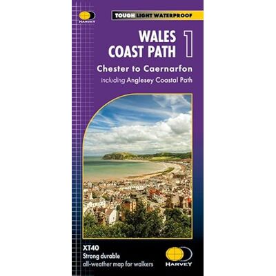 Harvey Maps Wales Coast Path 1 : Chester to Caernarfon XT40 map: Chester to Caernarfon including Anglesey Coastal Path Harvey Maps Wales Coast Path 1 : Chester to Caernarfon XT40 map: Chester to Caernarfon including Anglesey Coastal Path