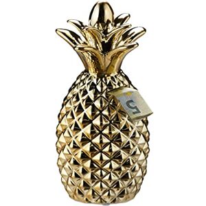 Relaxdays Pineapple Money Box, Ceramic Piggy Bank, Notes & Coins, Home Décor, Gift Kids & Adults, HxW 24 x 10.5 cm, Gold Relaxdays Pineapple Money Box, Ceramic Piggy Bank, Notes & Coins, Home Décor, Gift Kids & Adults, HxW 24 x 10.5 cm, Gold