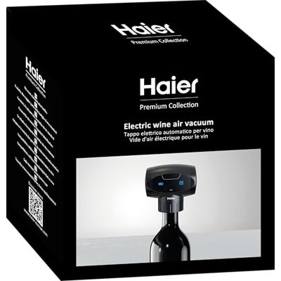Haier HAWAES01 Black Electric Wine Preservation Pump - Wine Preservation Device Haier HAWAES01 Black Electric Wine Preservation Pump - Wine Preservation Device