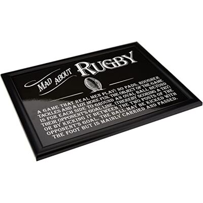 Mad About Rugby- Ultimate Man Gift Lap Tray Mad About Rugby- Ultimate Man Gift Lap Tray