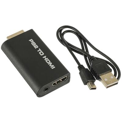 EPLZON PS2 to HDMI Adapter with 3.5mm Audio output for HDTV/HDMI monitors, for PS2 HDTV monitor EPLZON PS2 to HDMI Adapter with 3.5mm Audio output for HDTV/HDMI monitors, for PS2 HDTV monitor