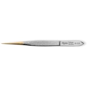nippes Solingen 39SGP Tweezers, Nickel-Plated Steel, 9 cm Length, Gold-Plated Tip, Eyebrow Tweezers, Tweezers, Fine Eyebrow Tweezers, Silver nippes Solingen 39SGP Tweezers, Nickel-Plated Steel, 9 cm Length, Gold-Plated Tip, Eyebrow Tweezers, Tweezers, Fine Eyebrow Tweezers, Silver