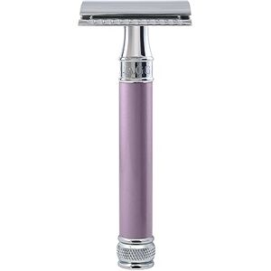 Edwin Jagger DELHEBLAMZ Classic Long Handled Double Edge Manual Eco-Friendly and Reusable Safety Razor for Men and Women for Shaving cream or Soap Fits All DE Razor Blades (Heather) Edwin Jagger DELHEBLAMZ Classic Long Handled Double Edge Manual Eco-Friendly and Reusable Safety Razor for Men and Women for Shaving cream or Soap Fits All DE Razor Blades (Heather)