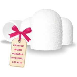 LALILL Sanding Caps LUX Pack of 100 White Cutter Caps for Nail Cutters Manicure, Pedicure & Podiatry Attachments for Foot Care, Callus Removal, Nail Modeling, 13 mm 60 Grit LALILL Sanding Caps LUX Pack of 100 White Cutter Caps for Nail Cutters Manicure, Pedicure & Podiatry Attachments for Foot Care, Callus Removal, Nail Modeling, 13 mm 60 Grit