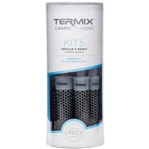 Termix Pack Ceramic round Hairbrush- Brushes that combines the latest ceramic and ionic technology preventing hair damage- it includes 5 diametres Ø 17, 23, 28 , 32 , 43 mm Termix Pack Ceramic round Hairbrush- Brushes that combines the latest ceramic and ionic technology preventing hair damage- it includes 5 diametres Ø 17, 23, 28 , 32 , 43 mm